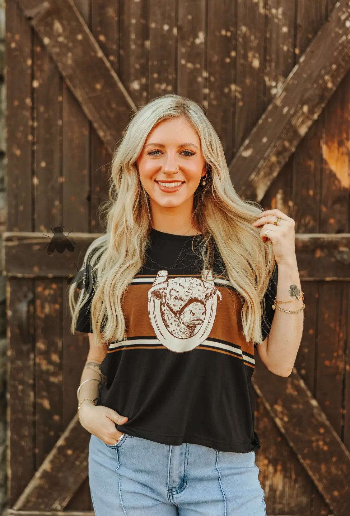 H-Ranch Hereford Tee- Midnight