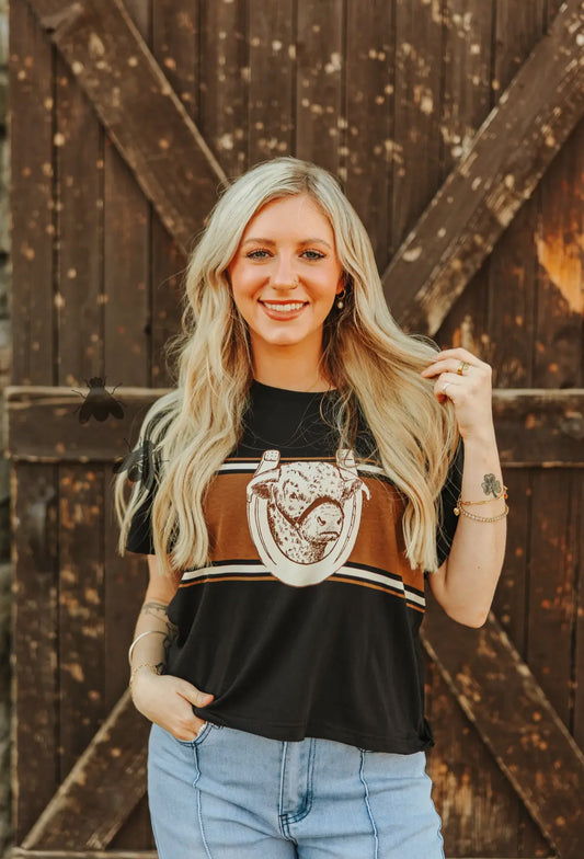 H-Ranch Hereford Tee- Midnight