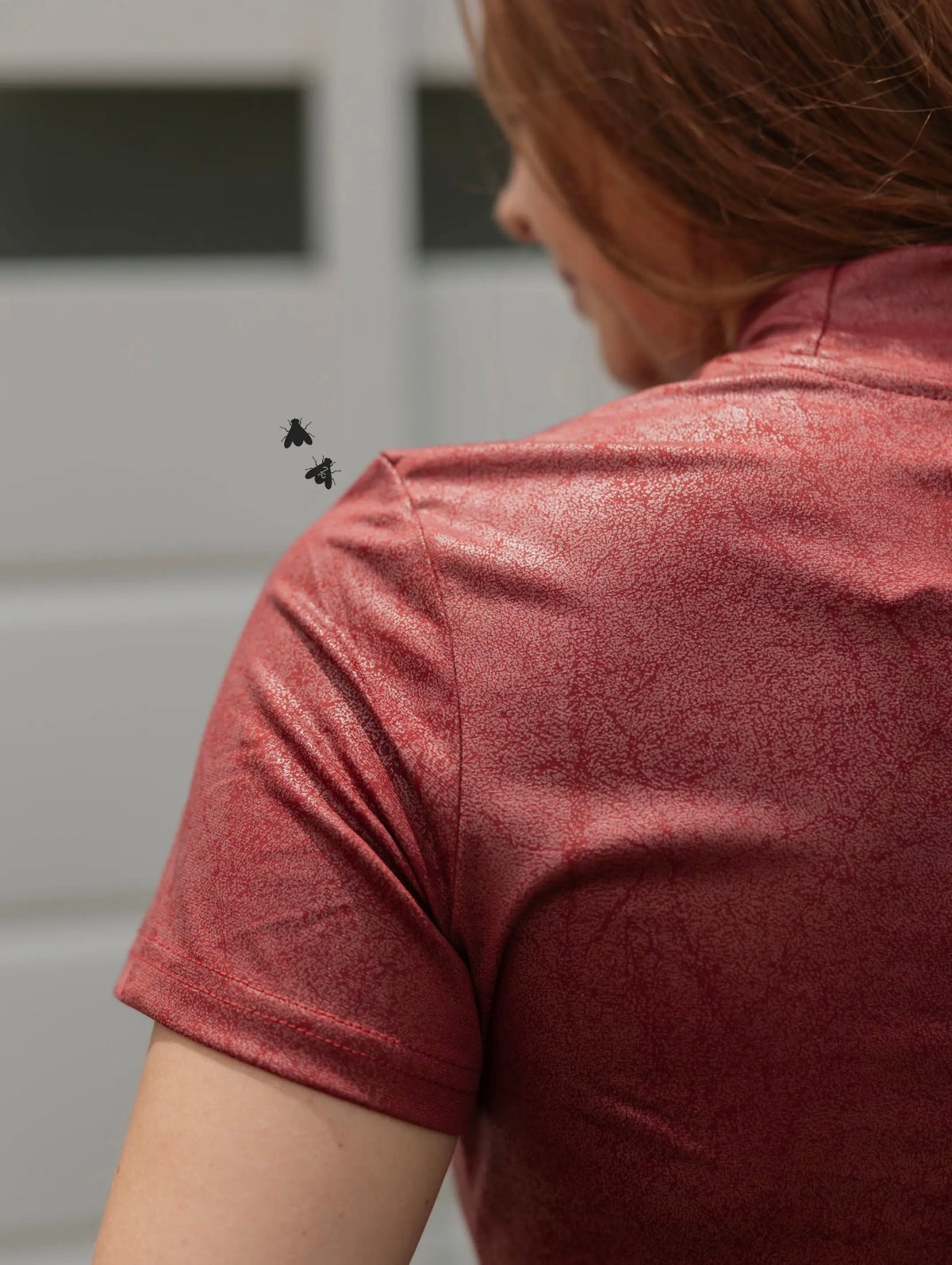 Leather Feelz Top— Burgundy