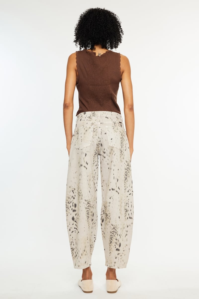 KanCan Brindle Cowprint Horseshoe Jeans