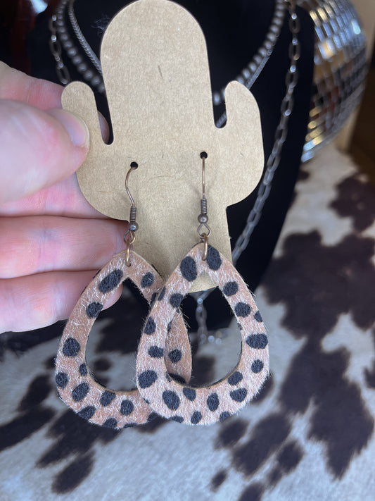 Leopard Print Earrings