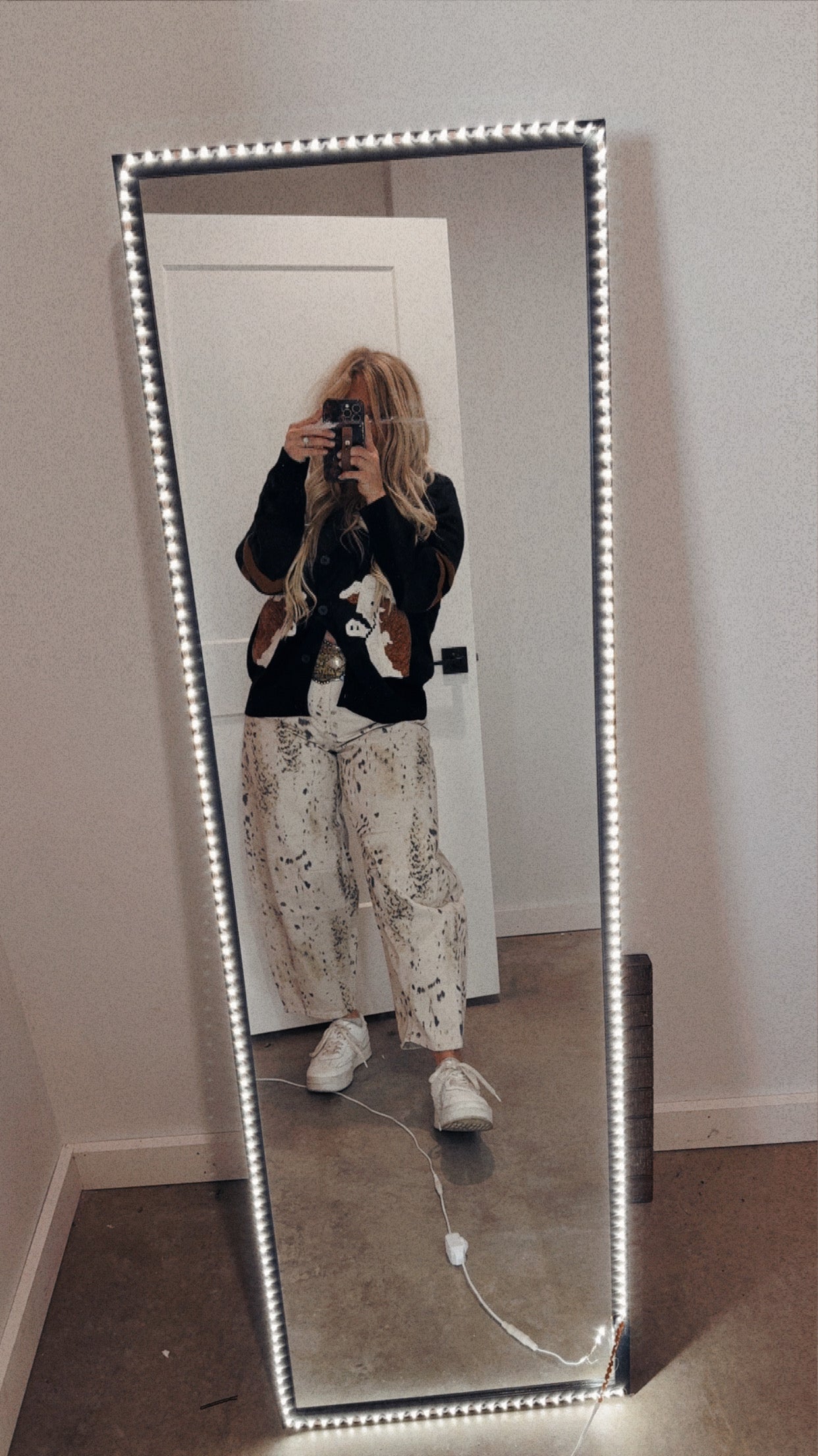 KanCan Brindle Cowprint Horseshoe Jeans