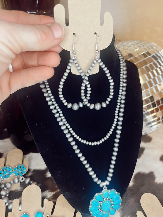 Faux Navajo Teardrop Earrings