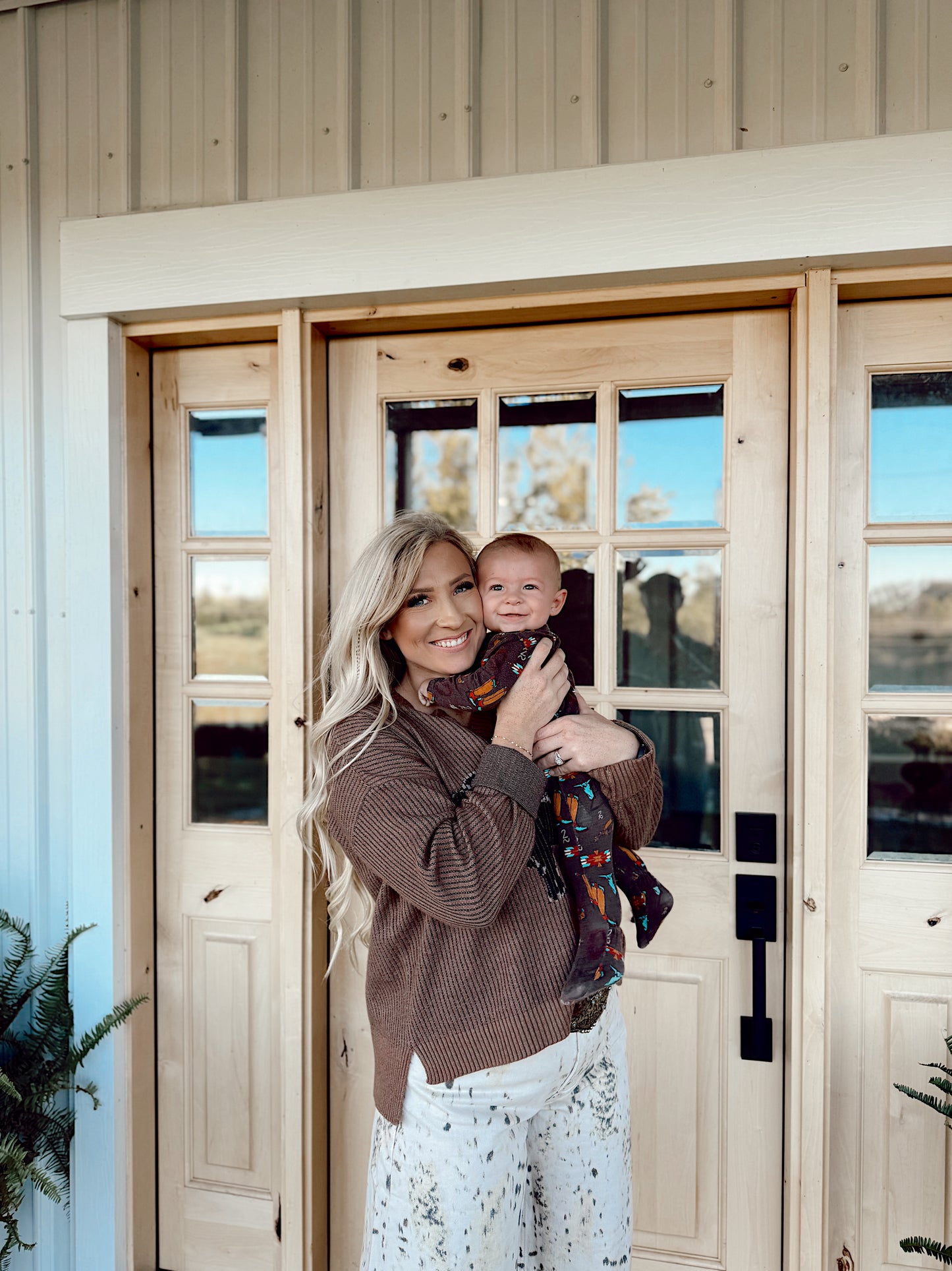 KanCan Brindle Cowprint Horseshoe Jeans