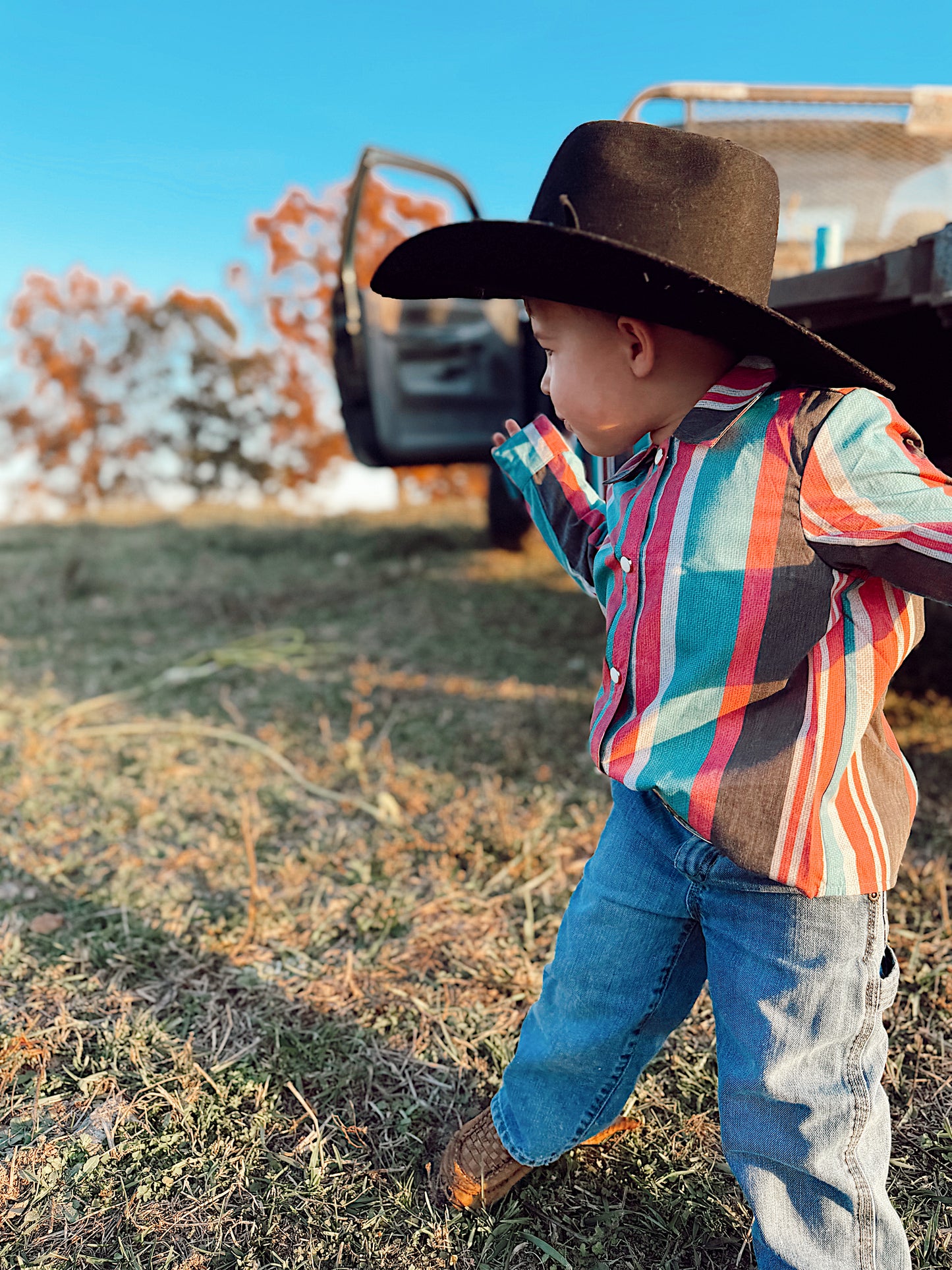 New To Country Button Up