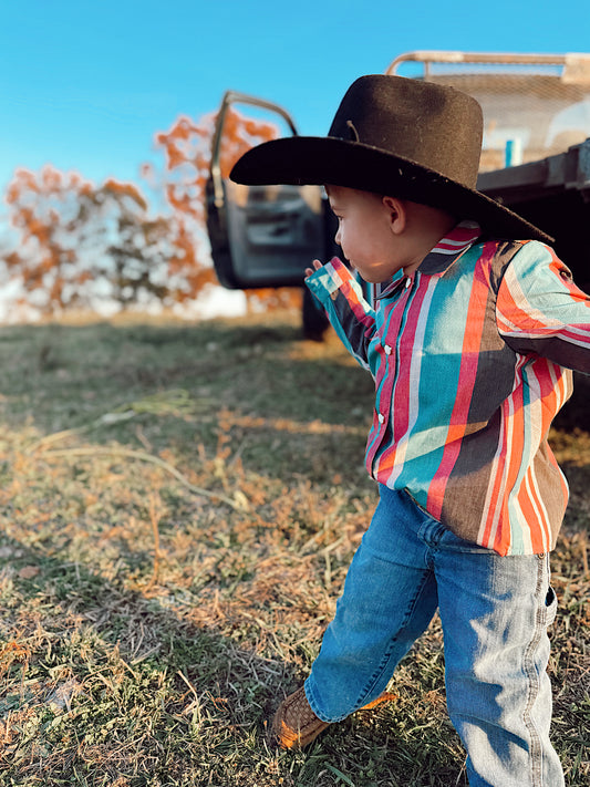 New To Country Button Up