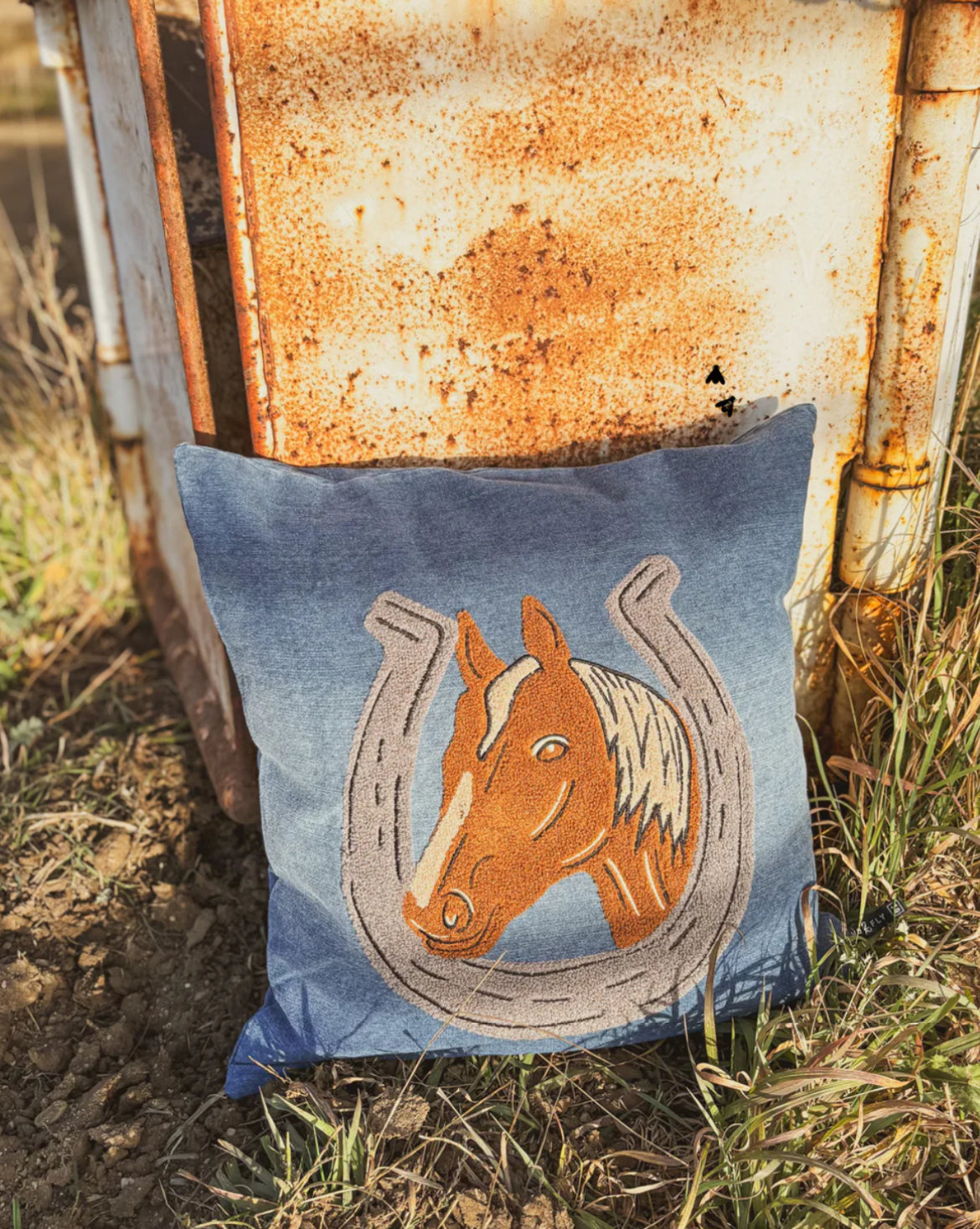Denim Darlin’ Throw Pillow