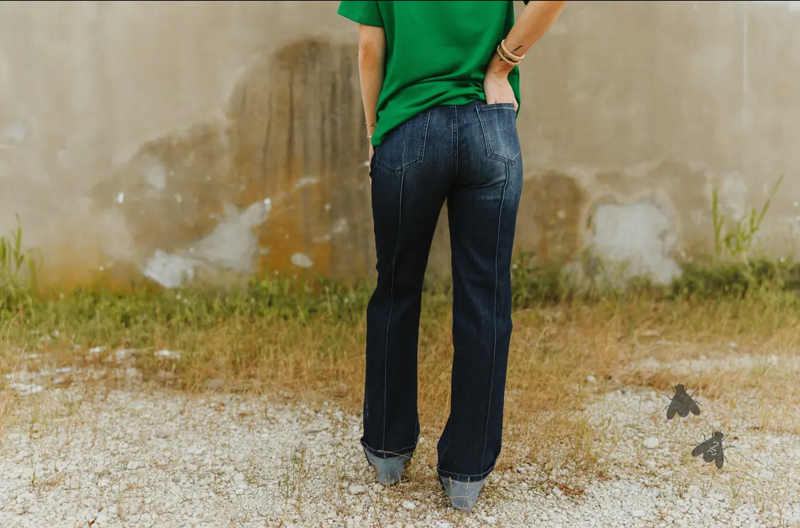 Line Drive Jeans- Dark Wash