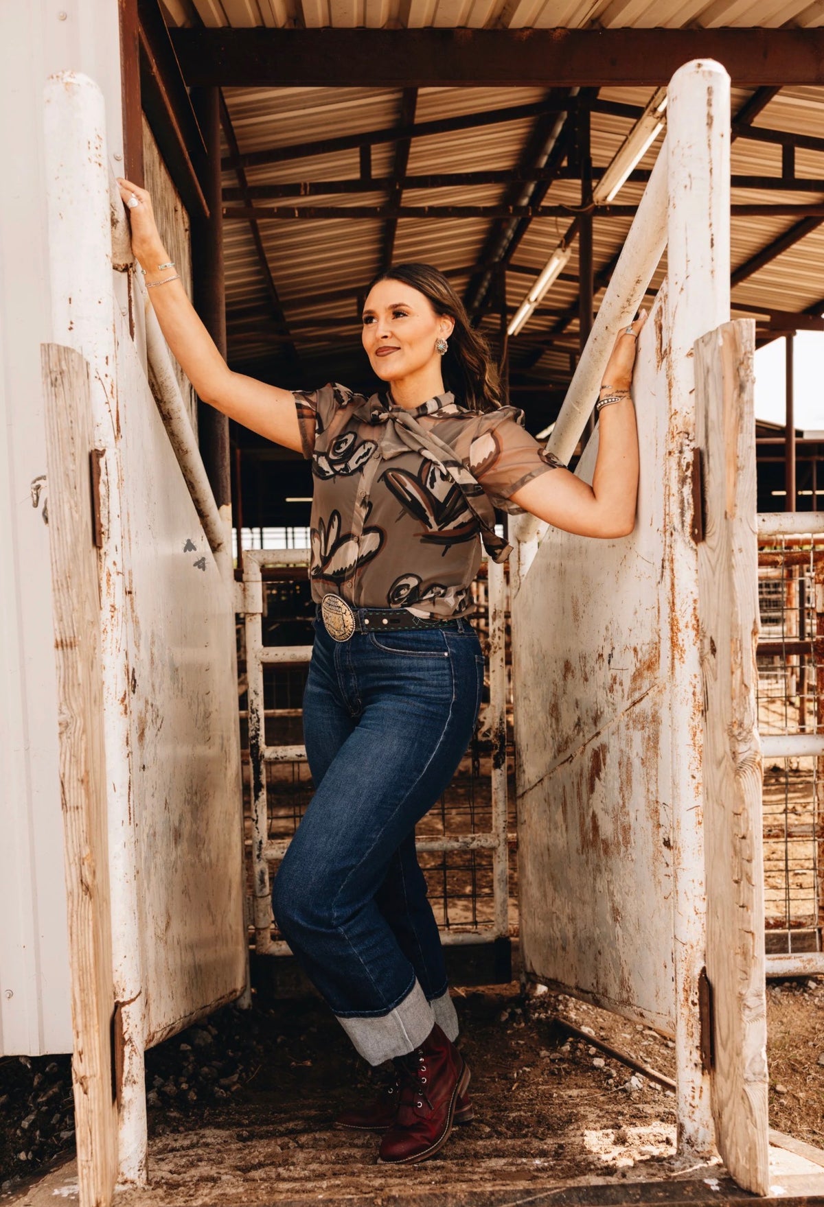 Ten Gallon Drop Tie Blouse