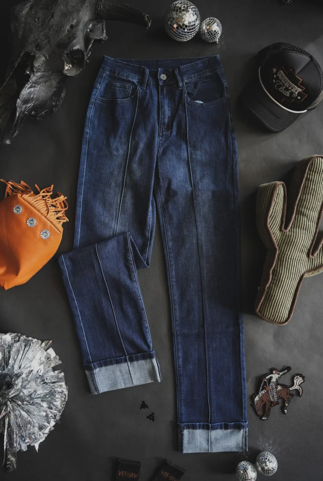Line Drive Jeans- Dark Wash