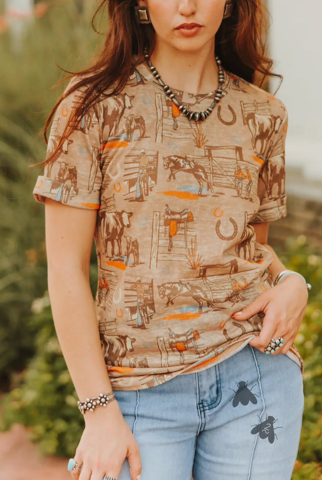 Sunset Ranch Tee—Retro