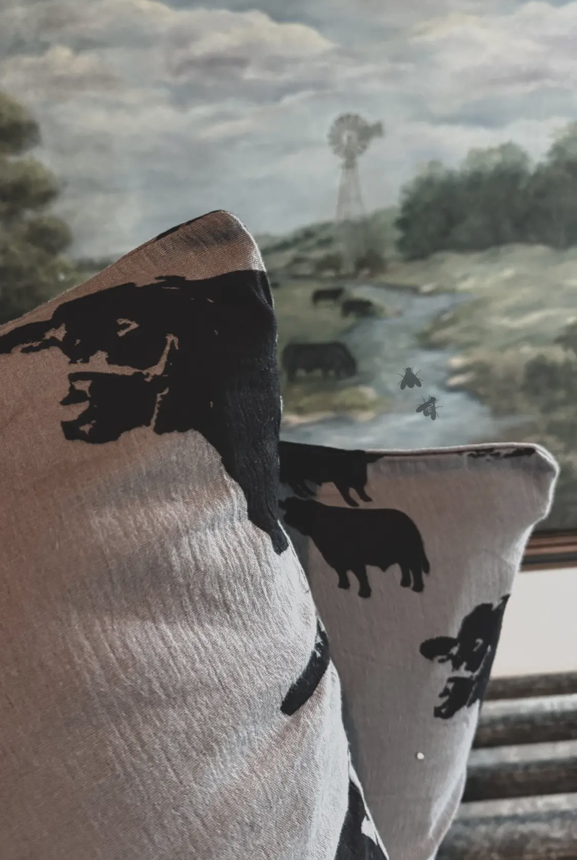 Counting Cattle Pillowcase- Set of 2