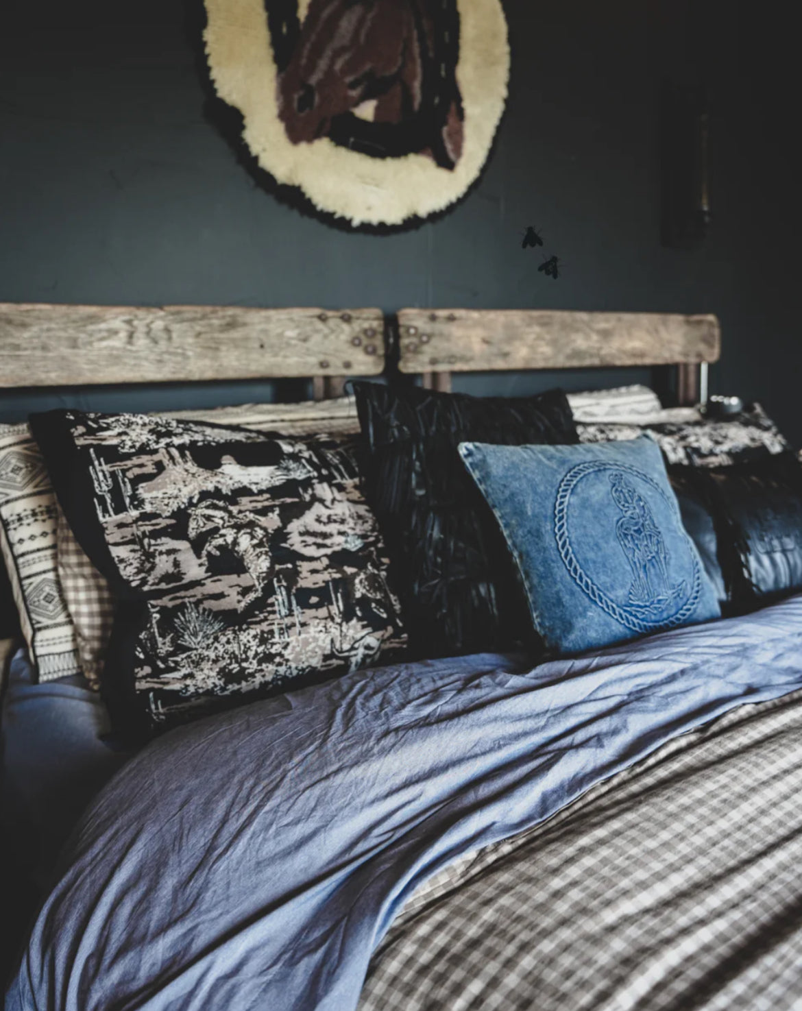 The Denim Boss Throw Pillow Cover