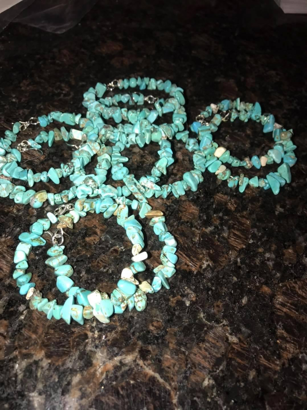 Turquoise hoops, western jewelry