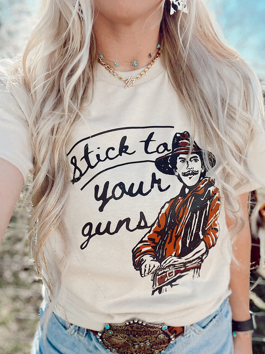 Stick To Your Guns Tee- Gilden