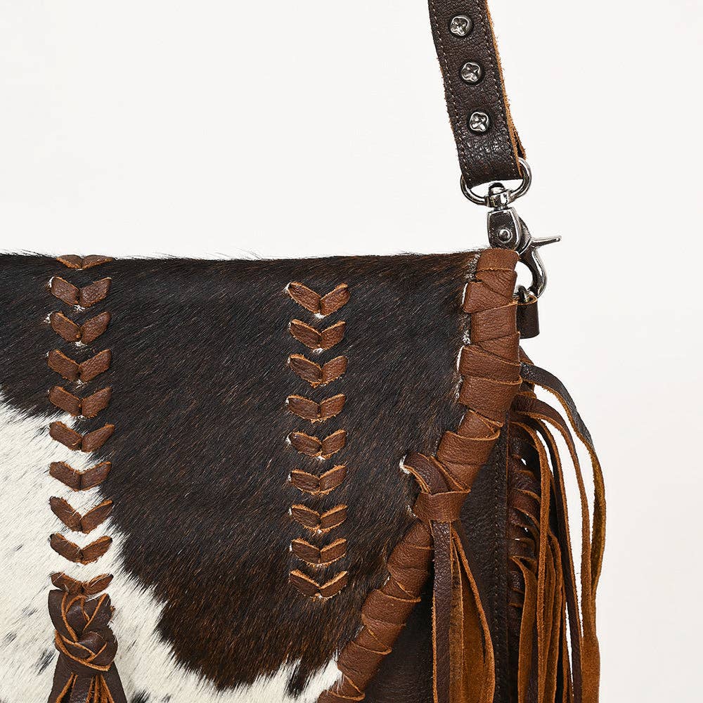American Darling Bag: Cowhide & Fringe Leather Purse