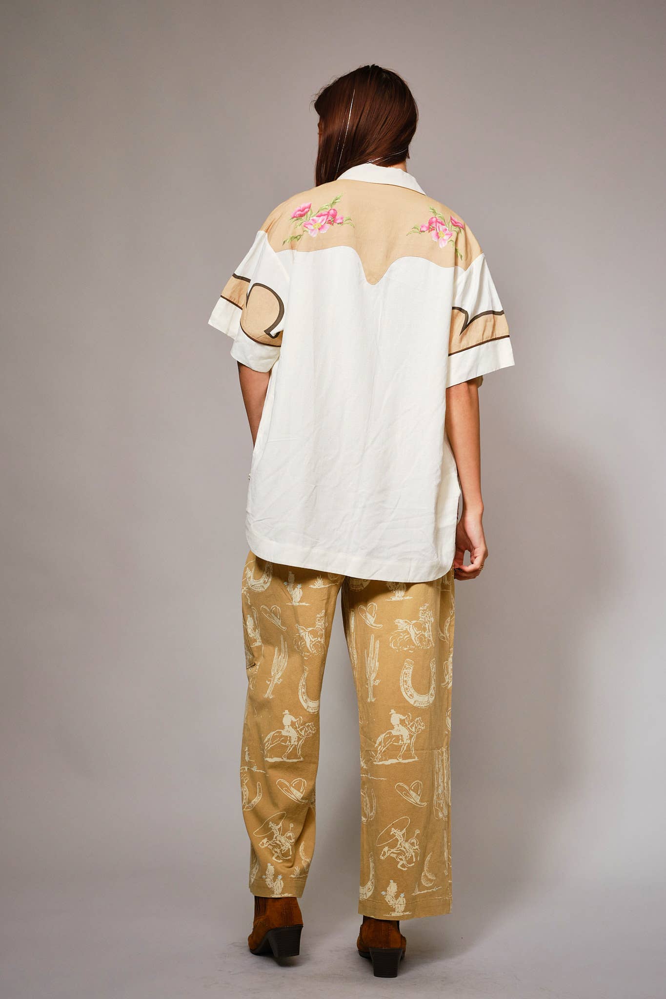 Western Wide Leg Comfy Pants