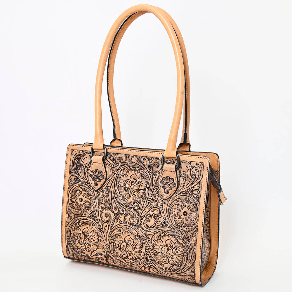 American Darling Bag: Hand Tooled Genuine Leather Purse