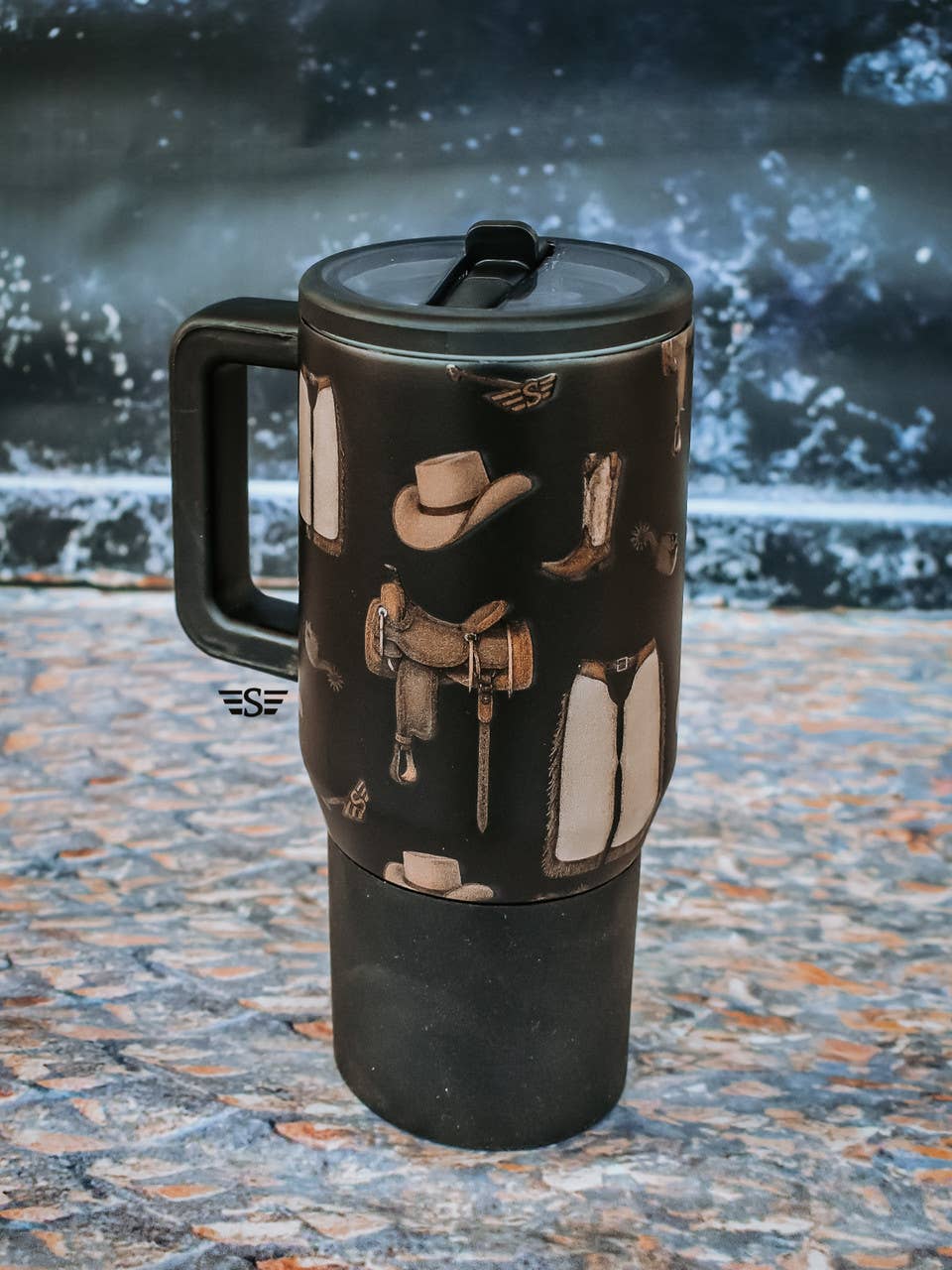 Classic Western Flip Top Tumbler: 20oz